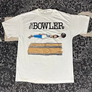 Vintage‎ Sun Brand The Bowler Shirt Mens Sz XL Funny Sports Drawn Art Tee 80s